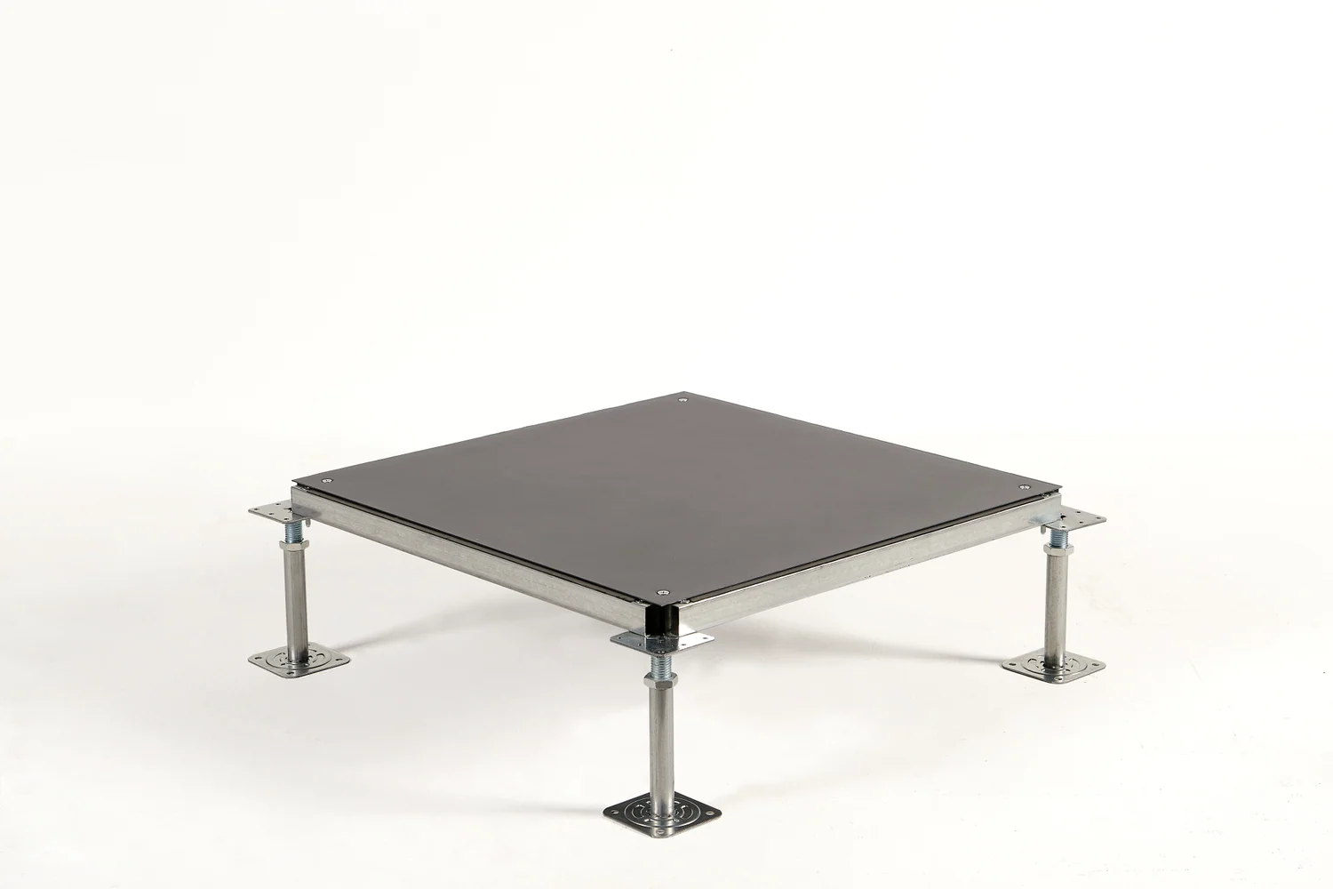 Panelway Bare steel raised floor with its real support arrangement